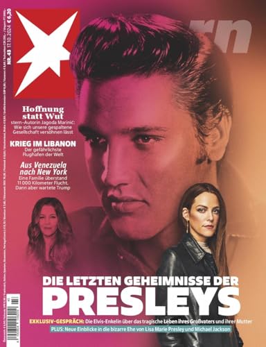 STERN 43/2024 "DIE LETZTEN GEHEIMNISSE DER PRESLEYS" STERN 43/2024 "DIE LETZTEN GEHEIMNISSE DER PRESLEYS"