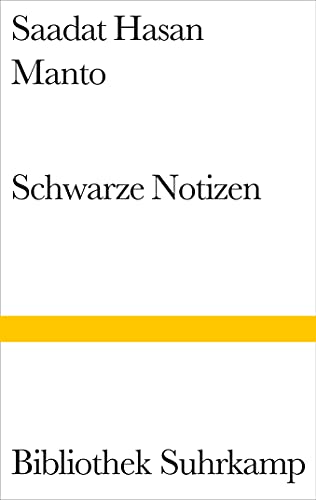 Schwarze Notizen: Geschichten der Teilung (Bibliothek Suhrkamp) von Suhrkamp Verlag