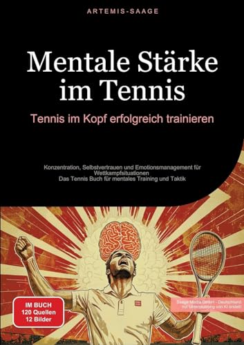 Mentale Stärke im Tennis: Tennis im Kopf erfolgreich trainieren: Konzentration, Selbstvertrauen und Emotionsmanagement für Wettkampfsituationen - Das ... mentales Training und Taktik (Tennis (DE)) von Saage Books