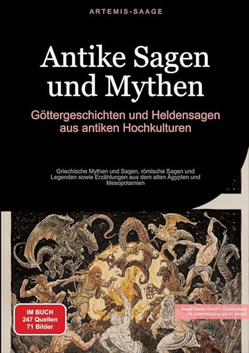 Antike Sagen und Mythen: Göttergeschichten und Heldensagen aus antiken Hochkulturen: Griechische Mythen und Sagen, römische Sagen und Legenden sowie ... alten Ägypten und Mesopotamien (Sagen (DE)) von Saage Books