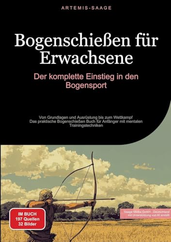 Bogenschießen für Erwachsene: Der komplette Einstieg in den Bogensport: Von Grundlagen und Ausrüstung bis zum Wettkampf - Das praktische Bogenschießen Buch für Anfänger mit mentalen Trainingstechniken von Saage Books