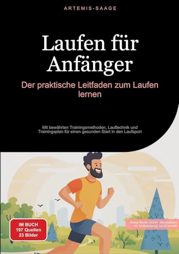 Laufen für Anfänger: Der praktische Leitfaden zum Laufen lernen: Mit bewährten Trainingsmethoden, Lauftechnik und Trainingsplan für einen gesunden Start in den Laufsport von Saage Books