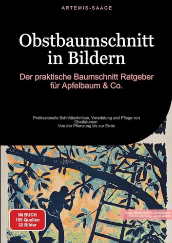 Obstbaumschnitt in Bildern: Der praktische Baumschnitt-Ratgeber für Apfelbaum & Co.: Professionelle Schnitttechniken, Veredelung und Pflege von ... Von der Pflanzung bis zur Ernte (Bäume (DE)) von Saage Books