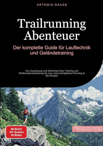 Trailrunning Abenteuer: Der komplette Guide für Lauftechnik und Geländetraining: Von Ausrüstung und Sicherheit über Training und Wettkampfvorbereitung bis zum naturverträglichen Running in den Bergen von Saage Books