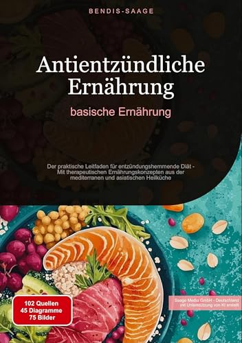 Antientzündliche Ernährung: basische Ernährung: Der praktische Leitfaden für entzündungshemmende Diät - Mit therapeutischen Ernährungskonzepten aus der mediterranen und asiatischen Heilküche von Saage Books