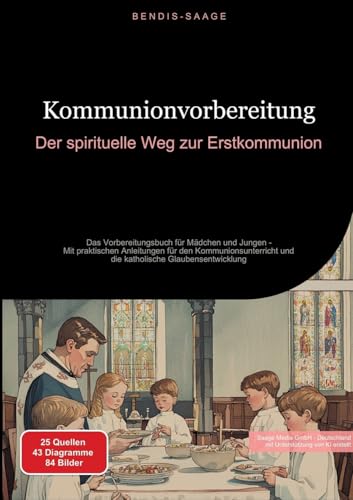 Kommunionvorbereitung: Der spirituelle Weg zur Erstkommunion: Das Vorbereitungsbuch für Mädchen und Jungen - Mit praktischen Anleitungen für den ... und die katholische Glaubensentwicklung von Saage Books