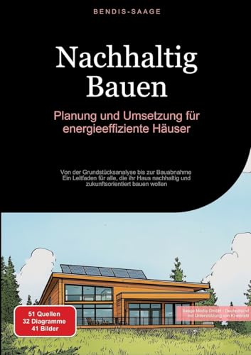 Nachhaltig Bauen: Planung und Umsetzung für energieeffiziente Häuser: Von der Grundstücksanalyse bis zur Bauabnahme - Ein Leitfaden für alle, die ihr ... zukunftsorientiert bauen wollen (Bauen (DE)) von Saage Books
