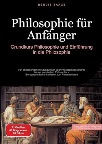 Philosophie für Anfänger: Grundkurs Philosophie und Einführung in die Philosophie: Von philosophischem Grundwissen über Philosophiegeschichte bis zur ... zum Philosophieren (Philosophie (DE)) von Saage Books