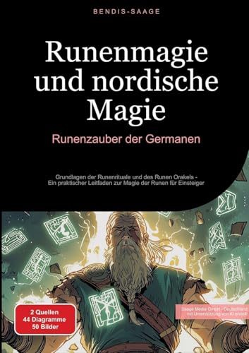 Runenmagie und nordische Magie: Runenzauber der Germanen: Grundlagen der Runenrituale und des Runen Orakels - Ein praktischer Leitfaden zur Magie der Runen für Einsteiger von Saage Books