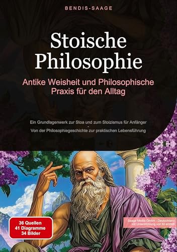 Stoische Philosophie: Antike Weisheit und Philosophische Praxis für den Alltag: Ein Grundlagenwerk zur Stoa und zum Stoizismus für Anfänger - Von der ... zur praktischen Lebensführung von Saage Books
