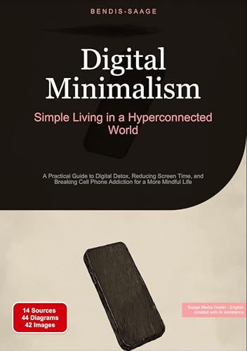Digital Minimalism: Simple Living in a Hyperconnected World: A Practical Guide to Digital Detox, Reducing Screen Time, and Breaking Cell Phone Addiction for a More Mindful Life von Saage Books