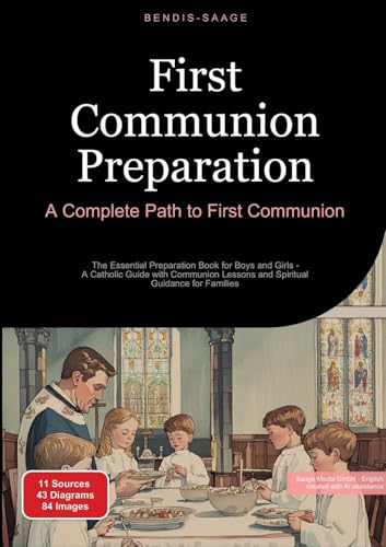 First Communion Preparation: A Complete Path to First Communion: The Essential Preparation Book for Boys and Girls - A Catholic Guide with Communion Lessons and Spiritual Guidance for Families von Saage Books