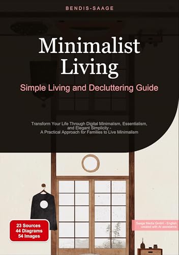 Minimalist Living: Simple Living and Decluttering Guide: Transform Your Life Through Digital Minimalism, Essentialism, and Elegant Simplicity - A ... Families to Live Minimalism (Minimalism (EN)) von Saage Books
