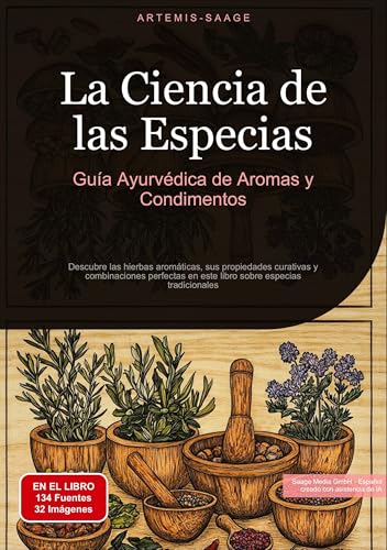 La Ciencia de las Especias: Guía Ayurvédica de Aromas y Condimentos: Descubre las hierbas aromáticas, sus propiedades curativas y combinaciones ... sobre especias tradicionales (Especias (ES)) von Saage Books