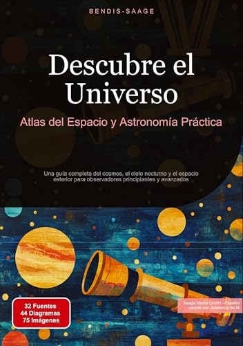 Descubre el Universo: Atlas del Espacio y Astronomía Práctica: Una guía completa del cosmos, el cielo nocturno y el espacio exterior para observadores principiantes y avanzados Descubre el Universo: Atlas del Espacio y Astronomía Práctica: Una guía completa del cosmos, el cielo nocturno y el espacio exterior para observadores principiantes y avanzados von Saage Books