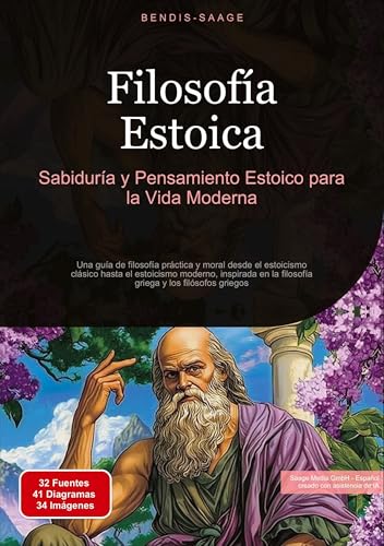 Filosofía Estoica: Sabiduría y Pensamiento Estoico para la Vida Moderna: Una guía de filosofía práctica y moral desde el estoicismo clásico hasta el ... la filosofía griega y los filósofos griegos von Saage Books