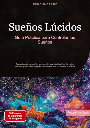 Sueños Lúcidos: Guía Práctica para Controlar los Sueños: Aprende a tener sueños lúcidos, domina las técnicas de viajes astrales y descubre el poder de tu consciencia durante el sueño (Sueño (ES)) von Saage Books