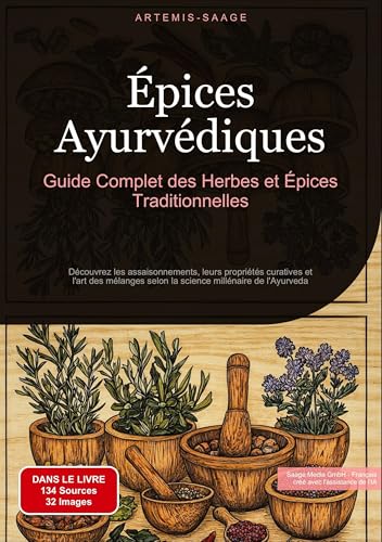 Épices Ayurvédiques : Guide Complet des Herbes et Épices Traditionnelles: Découvrez les assaisonnements, leurs propriétés curatives et l'art des ... millénaire de l'Ayurveda (Épices (FR)) von Saage Books