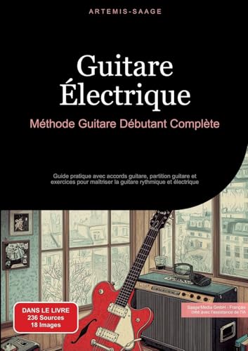 Guitare Électrique: Méthode Guitare Débutant Complète: Guide pratique avec accords guitare, partition guitare et exercices pour maîtriser la guitare rythmique et électrique von Saage Books