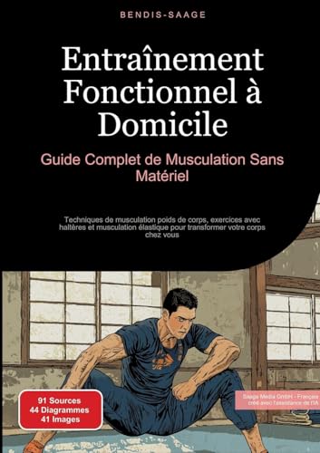 Entraînement Fonctionnel à Domicile: Guide Complet de Musculation Sans Matériel: Techniques de musculation poids de corps, exercices avec haltères et ... pour transformer votre corps chez vous von Saage Books