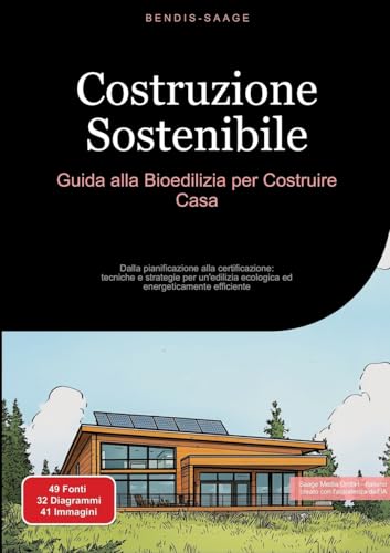 Costruzione Sostenibile: Guida alla Bioedilizia per Costruire Casa: Dalla pianificazione alla certificazione: tecniche e strategie per un'edilizia ecologica ed energeticamente efficiente von Saage Books