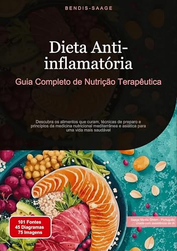 Dieta Anti-inflamatória: Guia Completo de Nutrição Terapêutica: Descubra os alimentos que curam, técnicas de preparo e princípios da medicina ... para uma vida mais saudável (Nutrição (PT)) von Saage Books
