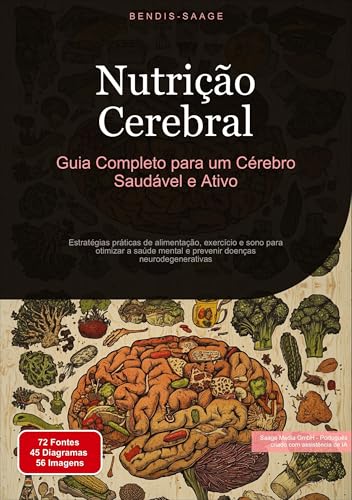 Nutrição Cerebral: Guia Completo para um Cérebro Saudável e Ativo: Estratégias práticas de alimentação, exercício e sono para otimizar a saúde mental ... doenças neurodegenerativas (Cérebro (PT)) Nutrição Cerebral: Guia Completo para um Cérebro Saudável e Ativo: Estratégias práticas de alimentação, exercício e sono para otimizar a saúde mental ... doenças neurodegenerativas (Cérebro (PT)) von Saage Books