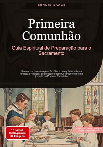 Primeira Comunhão: Guia Espiritual de Preparação para o Sacramento: Um manual completo para famílias e catequistas sobre a formação religiosa, ... da fé na jornada da Primeira Eucaristia von Saage Books