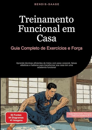 Treinamento Funcional em Casa: Guia Completo de Exercícios e Força: Aprenda técnicas eficientes de treino com peso corporal, faixas elásticas e ... sua casa em uma academia funcional von Saage Books