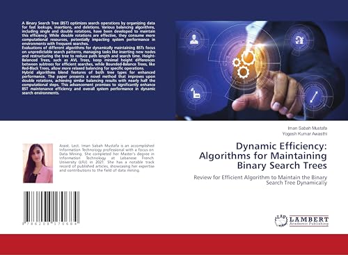 Dynamic Efficiency: Algorithms for Maintaining Binary Search Trees: Review for Efficient Algorithm to Maintain the Binary Search Tree Dynamically von LAP LAMBERT Academic Publishing