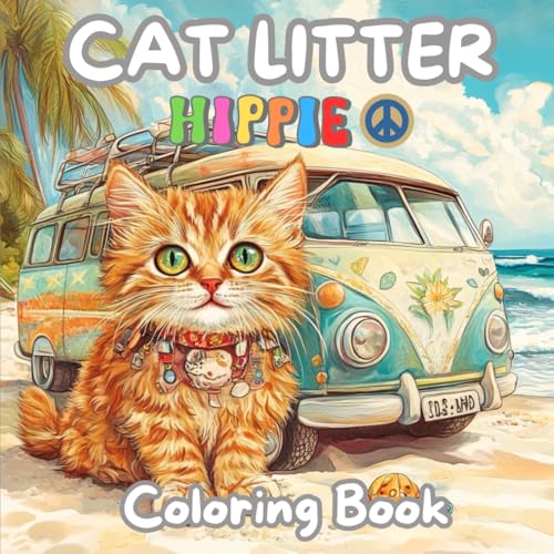 Cat Litter: Coloring Book / For Adults and Teens / U Relax / Nello Super Calm / white elephant gifts for adults von Independently published