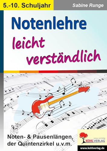 Notenlehre leicht verständlich: Noten- & Pausenlängen, der Quintenzirkel u.v.m.