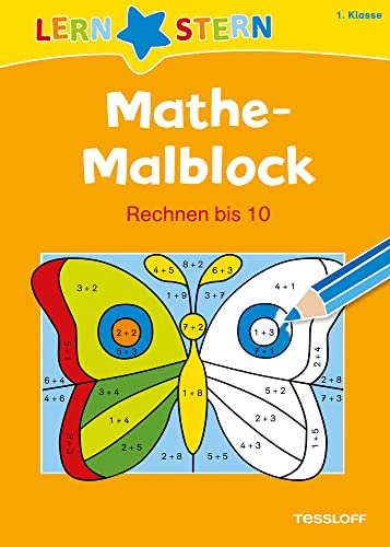 LERNSTERN Mathe-Malblock 1. Klasse. Rechnen bis 10