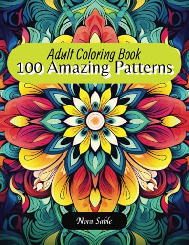 100 Amazing Patterns: Adult Coloring Book: Discover Beautiful Mandala Designs for Fun, Relaxation, and Stress Relief von Independently published