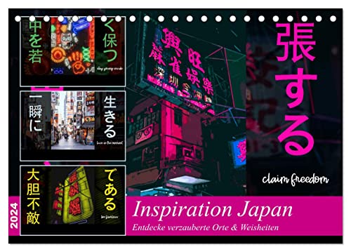 Inspiration Japan (Tischkalender 2024 DIN A5 quer), CALVENDO Monatskalender