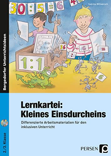 Lernkartei: Kleines Einsdurcheins: Differenzierte Arbeitsmaterialien für den inklusiven Unterricht (2. und 3. Klasse) (Bergedorfer Lernkartei) von Persen Verlag i.d. AAP