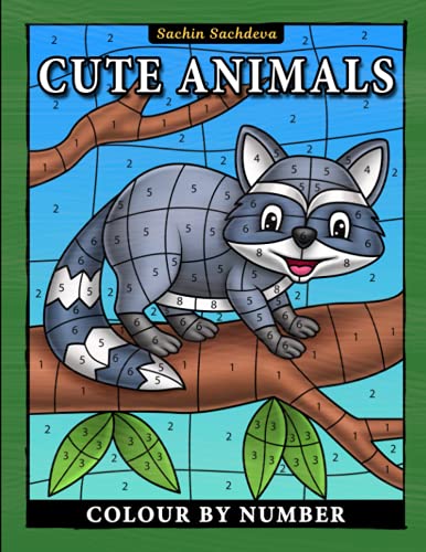 Cute Animals Colour By Number: Coloring Book for Kids Ages 4-8 Cute Animals Colour By Number: Coloring Book for Kids Ages 4-8