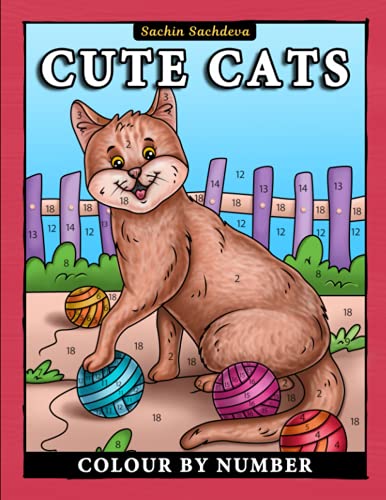 Cute Cats Colour By Number: Coloring Book for Kids Ages 4-8 Cute Cats Colour By Number: Coloring Book for Kids Ages 4-8 von Independently published