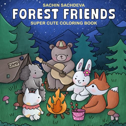Forest Friends: Super Cute Coloring Book for Adults and Teens, featuring Cozy Animals Characters with Easy & Simple Designs for Relaxation Forest Friends: Super Cute Coloring Book for Adults and Teens, featuring Cozy Animals Characters with Easy & Simple Designs for Relaxation von Independently published