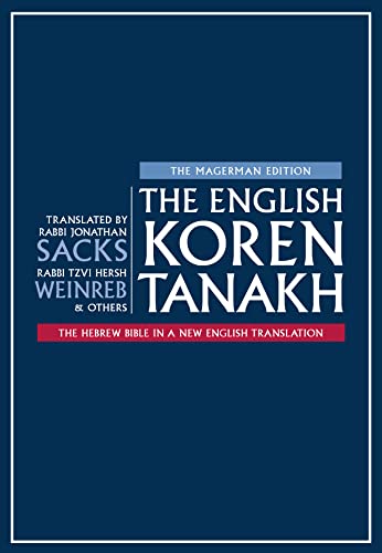The English Koren Tanakh: The Hebrew Bible in a New English Translation, Magerman Edition von Koren Publishers