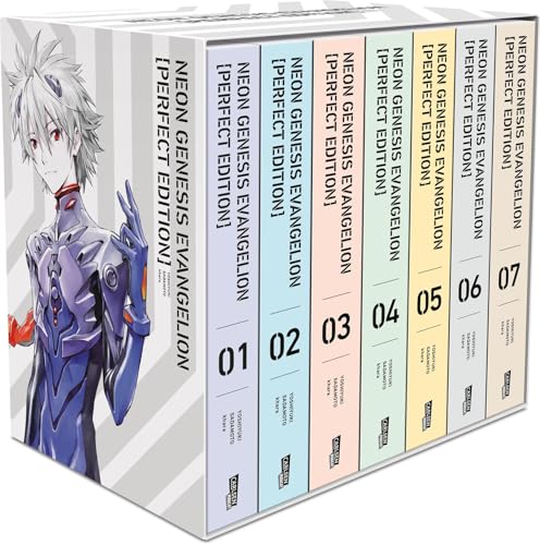 Neon Genesis Evangelion – Perfect Edition, Bände 1-7 im Sammelschuber mit Extras: Neue Edition in 7 Sammelbänden des Mecha-Klassikers um jugendliche ... Rettung der Menschheit Kampfroboter steuern. von Kiligry