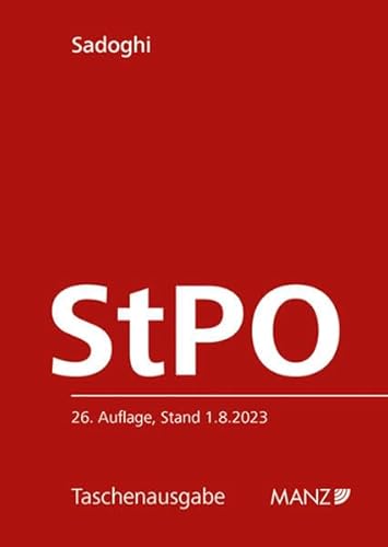 Strafprozessordnung StPO (Taschenausgabe) von MANZ Verlag Wien