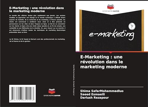 E-Marketing : une révolution dans le marketing moderne von Editions Notre Savoir