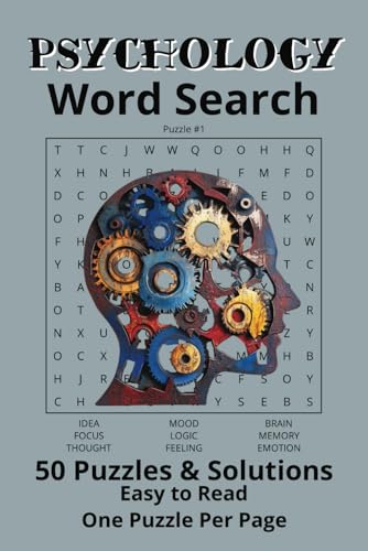 Psychology Word Search: 50 Puzzles & Solutions, One Puzzle Per Page, Easy to Read Psychology Word Search: 50 Puzzles & Solutions, One Puzzle Per Page, Easy to Read von Independently published