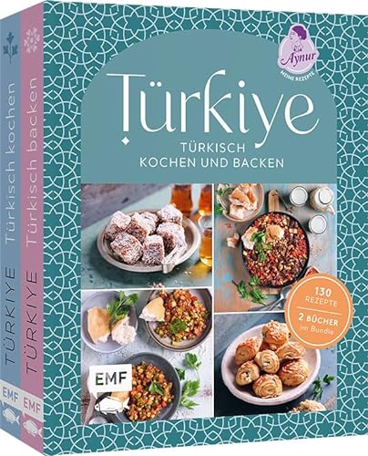Türkiye – Türkisch kochen und backen: 2 Bücher im Bundle für doppelten Genuss: 130 Lieblingsrezepte von YouTube-Star Aynur Sahin (Meinerezepte) von Edition Michael Fischer / EMF Verlag