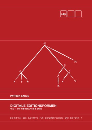 Digitale Editionsformen - Teil 1: Das typografische Erbe: Zum Umgang mit der Überlieferung unter den Bedingungen des Medienwandels von Books on Demand