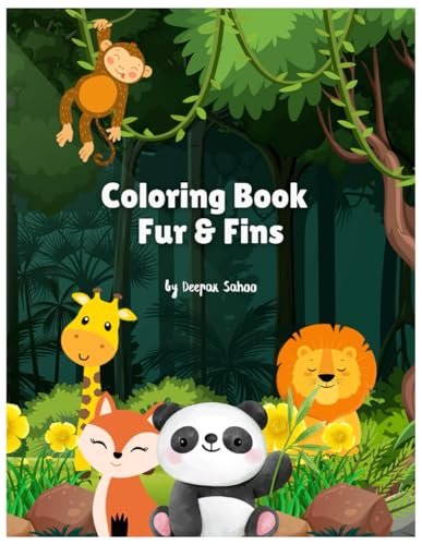 Coloring Book - Fur & Fins Coloring Book - Fur & Fins von Independently published