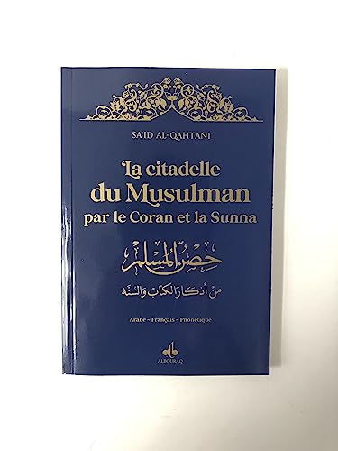 Citadelle du musulman - arabe français phonétique - Moyen (14X20) - Bleu nuit