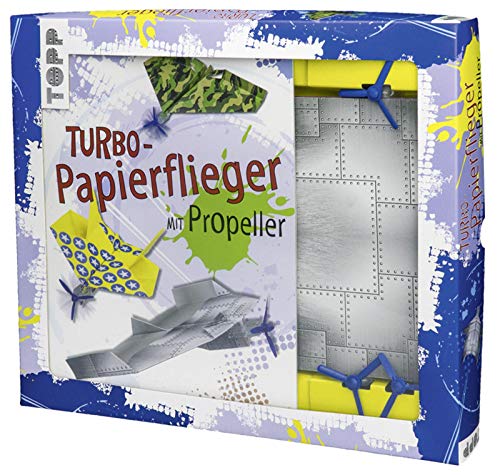 Kreativ-Set Turbo-Papierflieger mit Propeller: Buch mit 3 Propellern und 30 Faltblättern in 5 Motiven (Buch Plus Material)