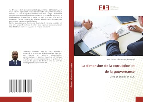 La dimension de la corruption et de la gouvernance: Défis et enjeux en RDC von Éditions universitaires européennes